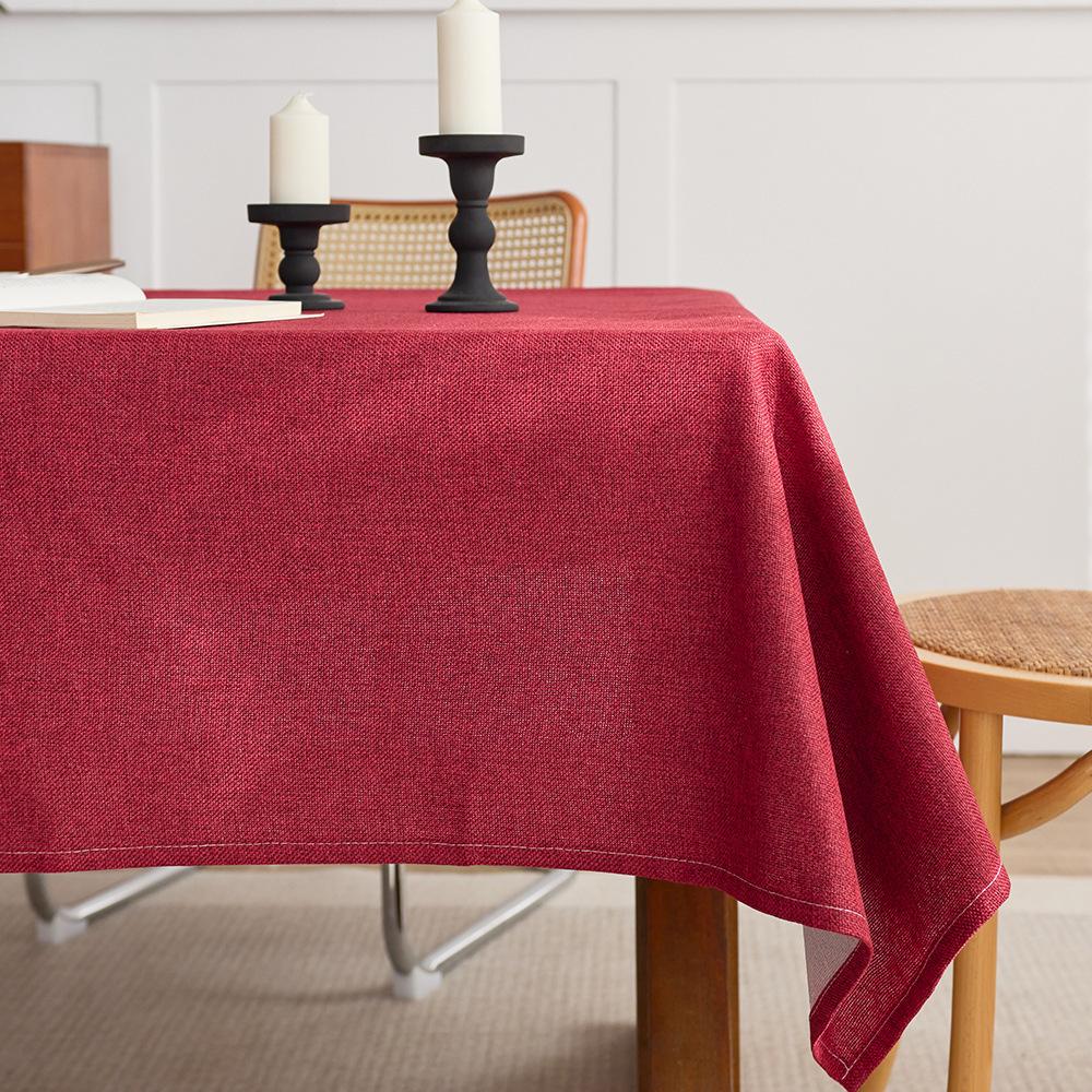 Coarse Linen Tablecloth Premium Desk Table Cloth Retro Old Coarse Cloth Tea Table Zen Rectangle
