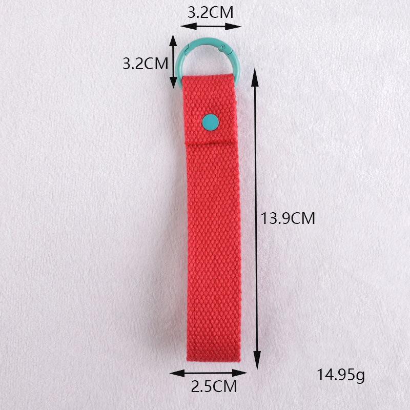 New Fashion Cotton Keychain Lanyard Car Keys Canvas Strap Keyring Schoolbag Backpack Pendent Key Chain Wrist Straps