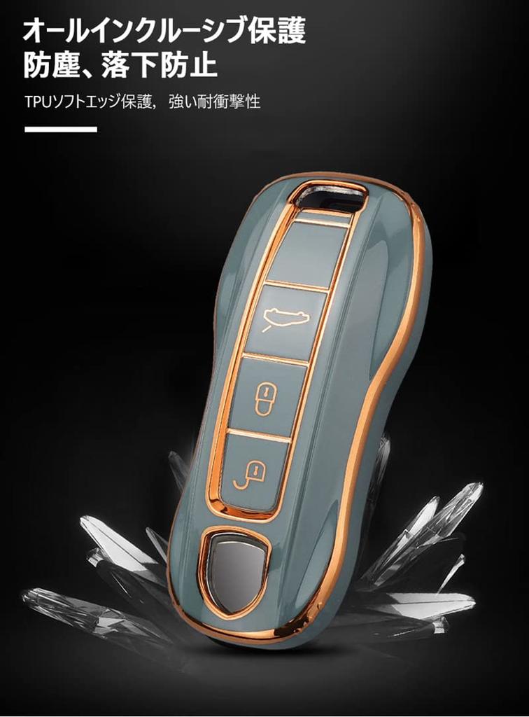Полый чехол для смарт-ключа Porsche, чехол для ключа, держатель для ключа, модный, роскошный, устойчивый к царапинам