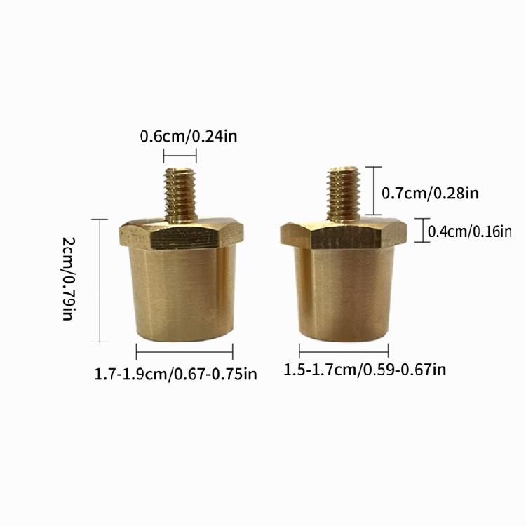 Automotive Battery Accessories Brass Battery Post Adapter Battery Terminals Charging Post Connector Male Thread