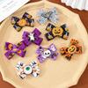 Ghost Pumpkin Hairpin Eyeball Bat Duckbill Clip Fashion Halloween Bow Hair Clip Party