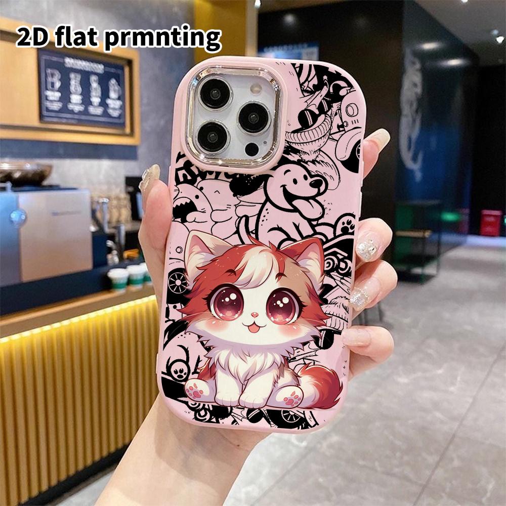 Phone case: 2D flat design, suitable for iPhone 18 17 16 15 14 13 Pro protective cases, lively and sweet, perfect Christmas and Halloween holiday gift