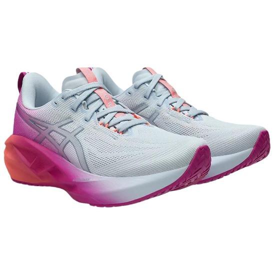 Asics Novablast 5 Удобная посадка Амортизация Дышащие Легкие Отзывчивые Беговые кроссовки Женские Кроссовки Светло-голубые 1012B989-400