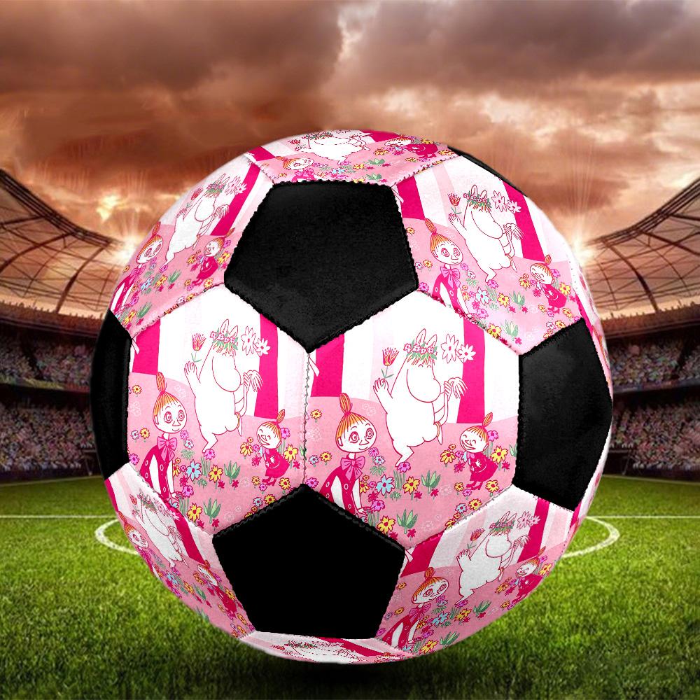 Moomin3 Soccer Ball Colorful All Ages Machine Stitched PVC Competition Ready Durable High-Bounce.SIZE5
