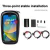 Bike Phone Bag EVA Hard Shell Waterproof Touchscreen Lightweight Cycling Road Mountain Bicycle Top Tube Front Frame Cellphone Pouch