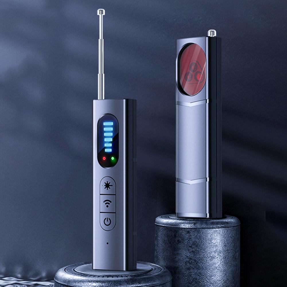 Беспроводные детекторы жучков 5 уровней регулируемой чувствительности Детекторы камер 25 часов работы Электронный сканер для путешествий Отель Автомобиль