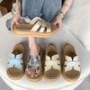 Thick-soled One-word Slippers for Women's Summer Wear 2025 New Models with Skirts, Beach Soft-soled Cool Slippers