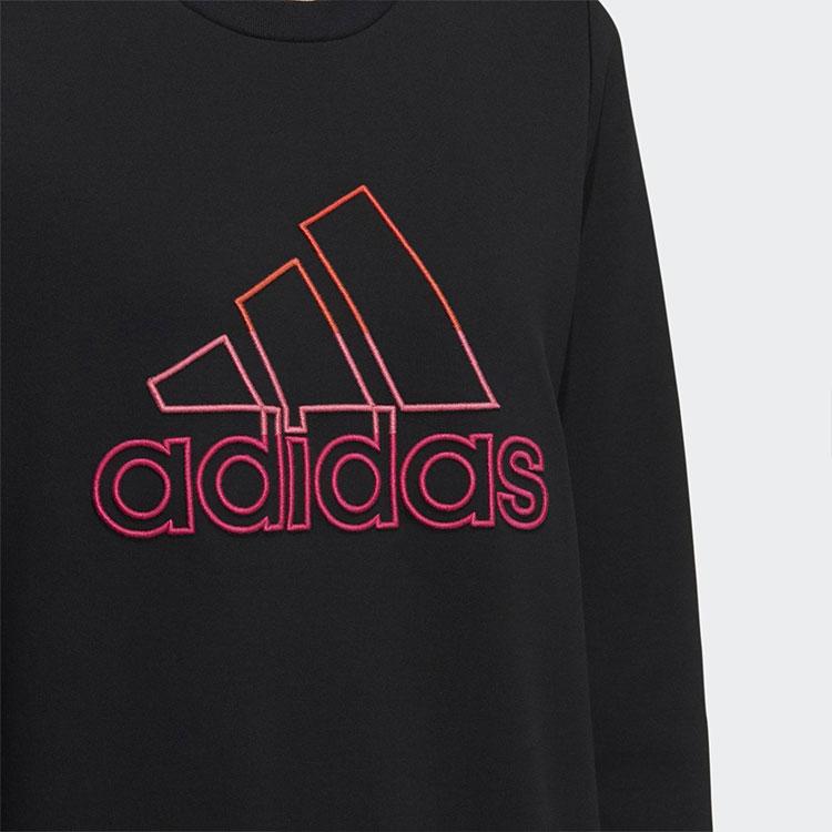 Adidas Sweatshirts Women's Black Crew Neck Moderate Regular GP0704