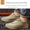 Oulylan Men's Labor Insurance Shoes Are Breathable in All Seasons Anti-smashing Anti-piercing Ladle Wear-resistant Safety Shoes