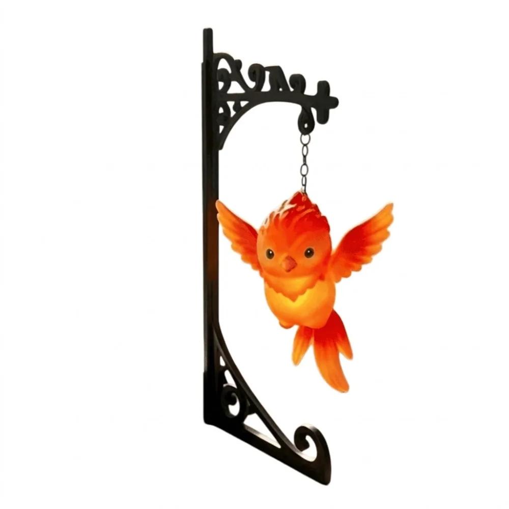 Night Light Vintage Owl Bookshelf Lamp Deer Bird Wrought Iron Bookend Shelf Lamp Fairy Style Fantasy Library Lantern Study Room