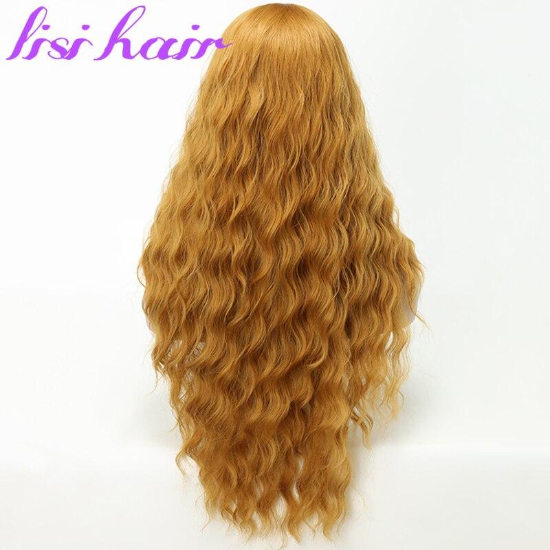 XINRAN Long Water Wave Hairstyle Wigs For Women Synthetic Hair High Temperature Fiber Average Size