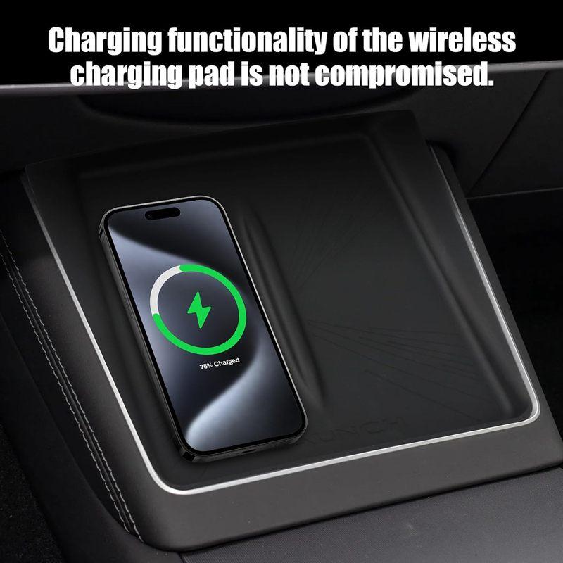2025 For Tesla Model Y Juniper Center Console Silicone Mat Designed Refresh,Non-Slip Design For Tesla Model 3 Highland 2024-2026