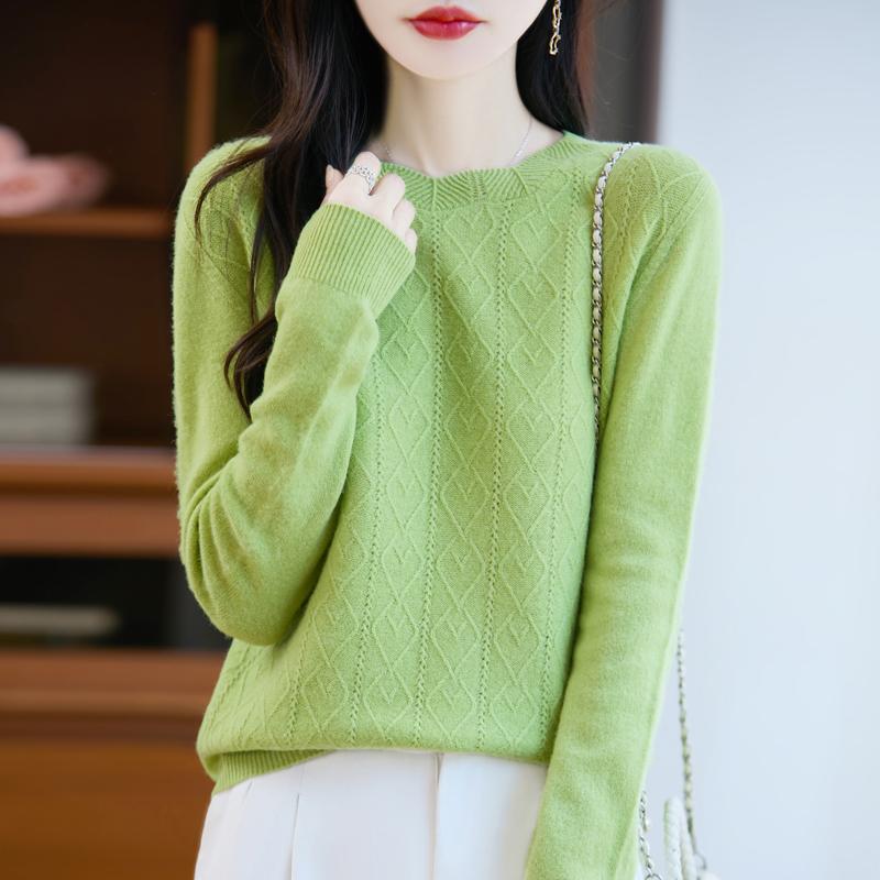 Женский кашемировый свитер Qinghe кашемир 30% кашемир 70% шерсть осенне-зимний пуловер теплый и модный