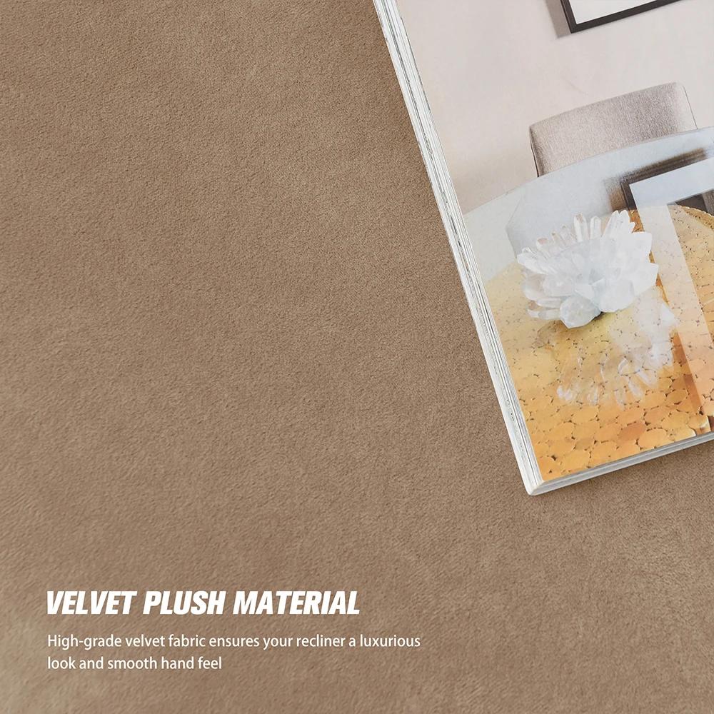 Velvet Recliner Sofa Cover Stretch Spandex Armchair Cover Slipcovers Non Slip All-inclusive Armchair Protector 4pcs/set