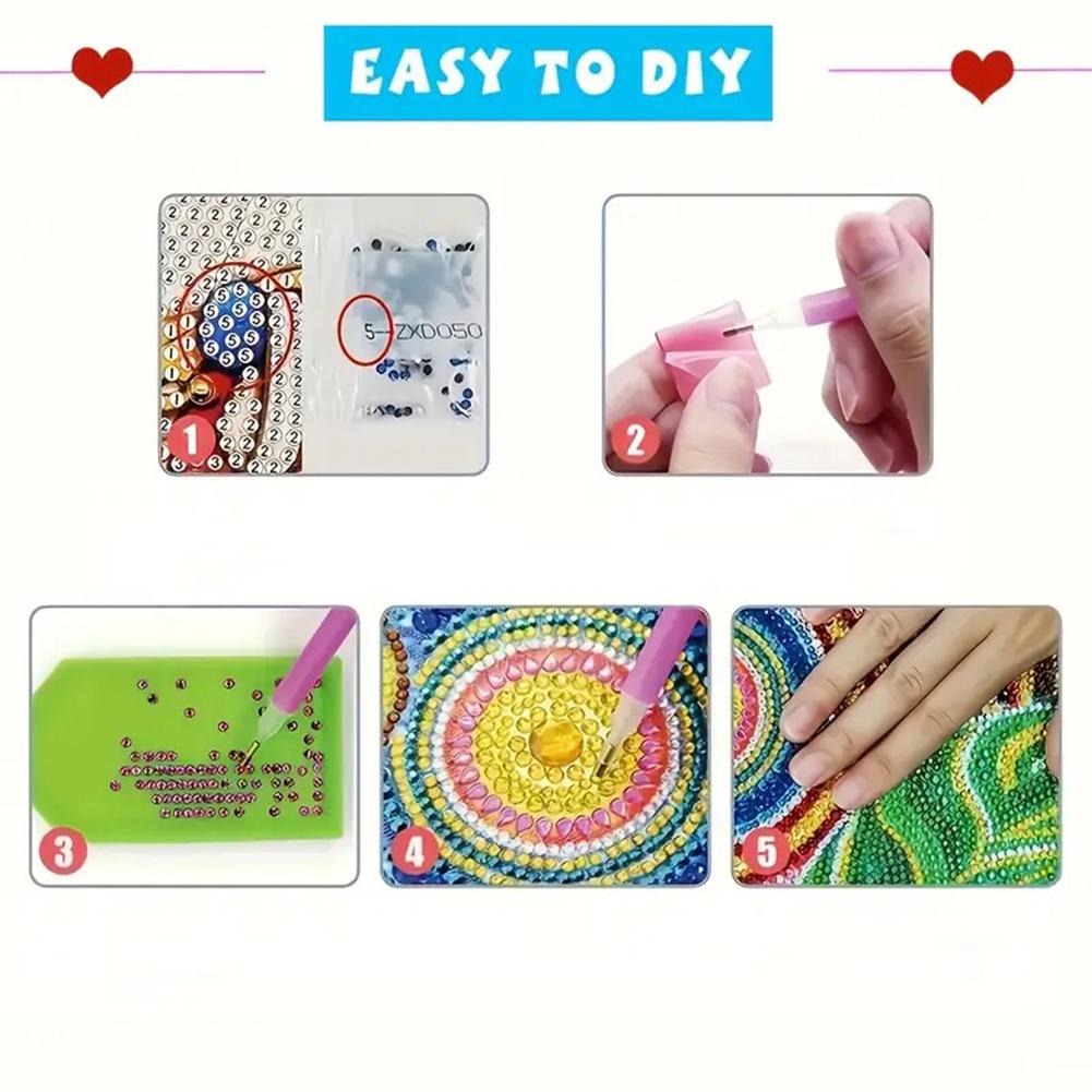 Acrylic Special Shape Easter Cross Diamond Painting Tabletop Ornaments Kit Rhinestones Desktop Ornaments for Home Office Decor