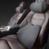 Car Headrest Waist Rest Neck Pillow Memory Cotton Universal Solid Color Car Seat Pillow Waist Support Back Pad Bmw Accessories