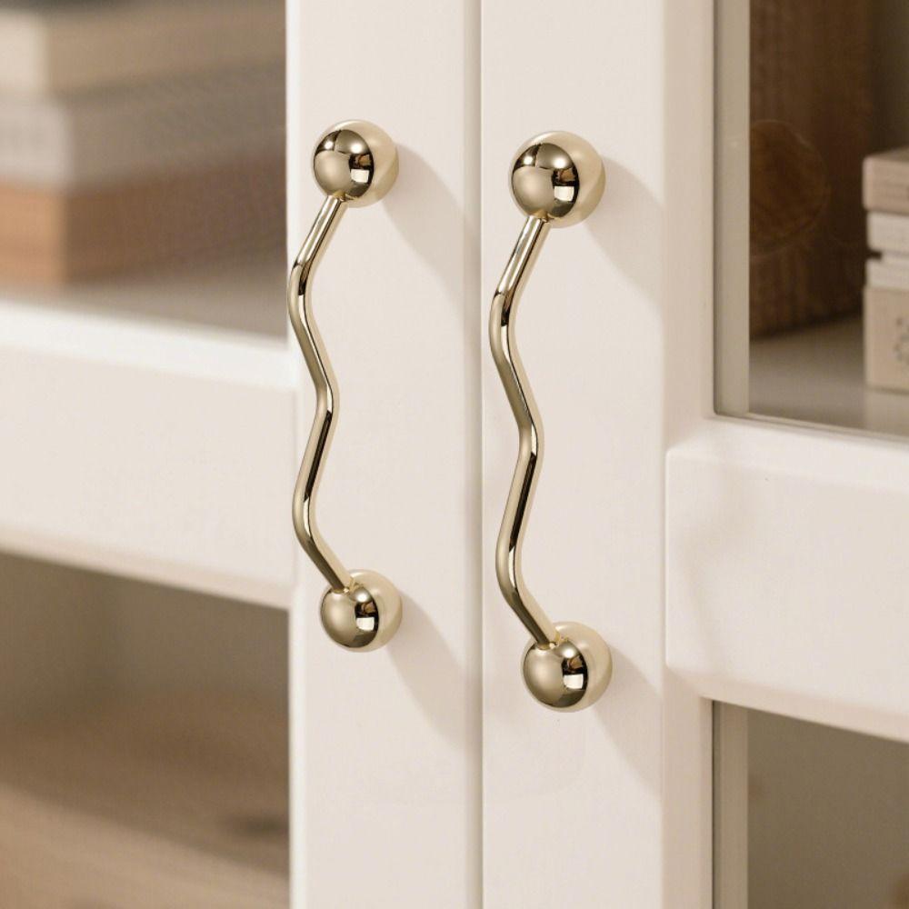 Light Luxury Solid Drawer Door Knobs Zinc Zinc Zinc Alloy Wardrobe Dresser Handles Wardrobes