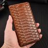Чехол-книжка из натуральной кожи питона для Xiaomi Poco X3 X4 X5 X6 X7 F5 F6 F7 M3 M4 M5 M5S M6 M7 Plus Pro Ultra Чехлы для телефона