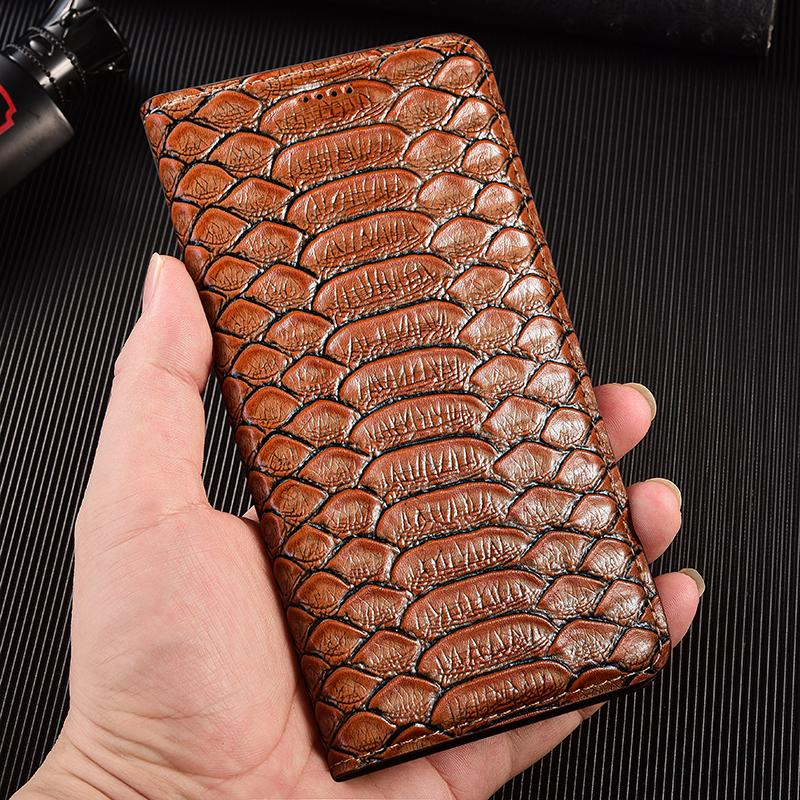 Чехол-книжка из натуральной кожи питона для Xiaomi Poco X3 X4 X5 X6 X7 F5 F6 F7 M3 M4 M5 M5S M6 M7 Plus Pro Ultra Чехлы для телефона