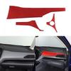 Red Carbon Fiber Dashboard Panel Trim Cover Sticker For Subaru Crosstrek 2024