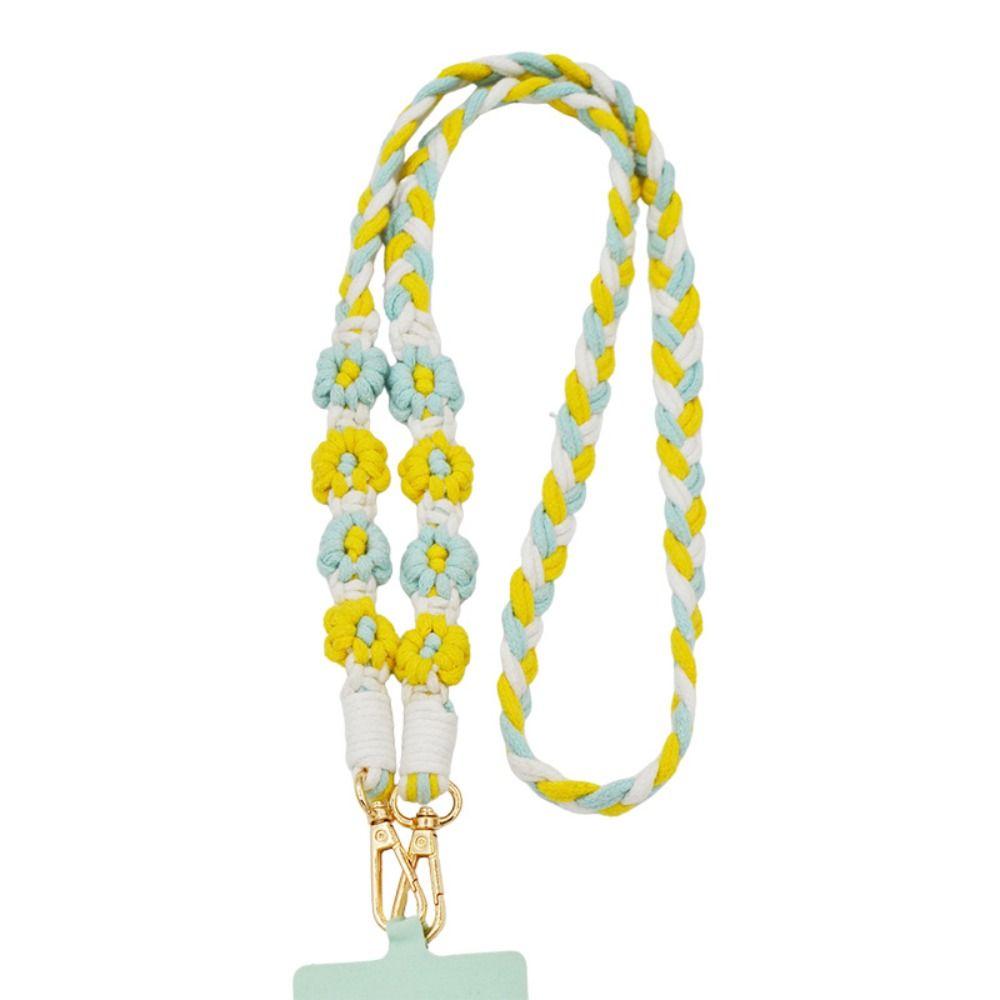 Ремешок для мобильного телефона через плечо, плетеный шнур для мобильного телефона, универсальная цепочка для сумки с мобильным телефоном