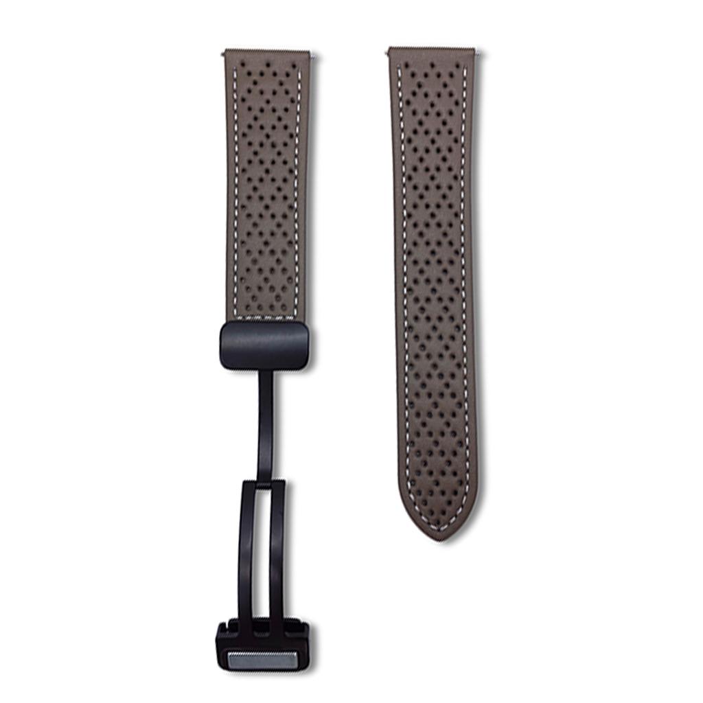 For Samsung Galaxy Watch7/Watch6 Microfiber Leather Watch Bands 20mm Breathable Magnetic Strap