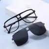 TR90 Polarized Lens Myopia Sunglasses for Men and Women Driving Clip Magnetic Two-in-one Anti-ultraviolet Sunscreen Sunglasses