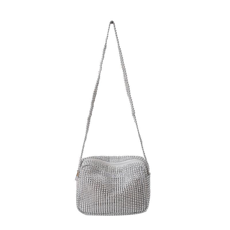 Diamond Fashion Shoulder Bag Bulingbuling Foreign Style Chain Crossbody Shoulder Bag Women'S Bag Tide