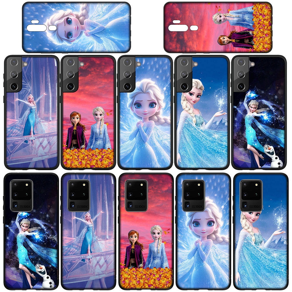 For Samsung Galaxy S24 S23 iPhone 16 15 14 Xiaomi Redmi Note 13 12 11 10 8 Plus 9 Pro Max X XR 14CPhone Case Poster Elsa Anna Olaf OPPO Huawei Cover