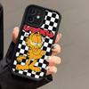 Милый Аниме Кот Гарфилд Чехол для Телефона для iPhone 17 16 15 14 13 11 12 Pro Max Plus Защитная Задняя Крышка