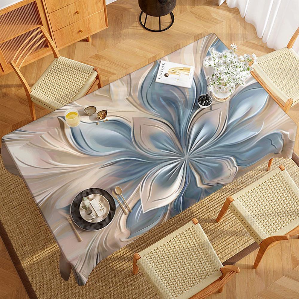 Modern Minimalist Polyester 2D Flat Printed Room Decor Picnic Blanket Camping Table Cover Party Supplies Table Covers For Dining