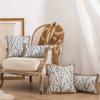 Modern Minimalist Sofa Pillow Cover With Floral Pattern In Polyester Fabric For Living Space