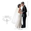 Romantic Bride Groom Topper Elegant Design Anniversary Decoration  Wedding Celebration