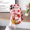 Девочка Розовый Клубничный S-Бисквитный Торт Для IPhone 17 16 15 14 13 12 11 Pro Max Plus Прозрачный Мягкий ТПУ Чехол для Телефона