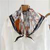 65*65cm 100% Mulberry Silk Women Summer Simple Elegant Square Scarf Chiffon Wrap Shawl Neckerchief