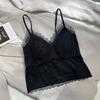 Pure lace beauty back, sling vest, underwear, thin style, with its own chest pad, integrated inside, can be worn outside, sexy base