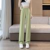 High-waisted Wide-leg Pants for Women's New Style of Pants Korean Style Loose Slim Straight Solid Color Small Casual Suit Pants