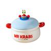 Фарфоровая миска для рамена, многоцелевая, для каши, быстрорастворимого риса с молоком, синяя