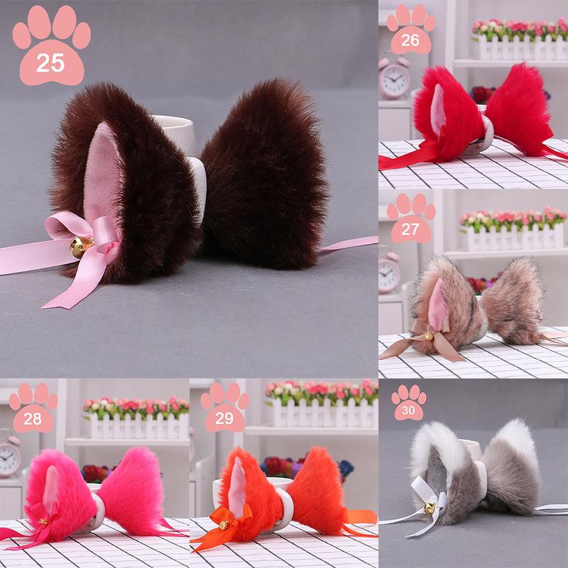 Заколка для волос в виде кошачьих ушек, пушистая плюшевая заколка для косплея, аксессуар для костюма для вечеринки