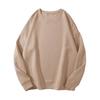 Women's Long Sleeve Sweatshirt Crew Neck Casual Pullover Top Solid Color Loose Fit 320G Heavyweight Sweatshirt