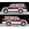 TOMYTEC Tomica Limited Vintage Neo 1/64 Scale LV-N206b Mitsubishi Pajero Mid-Roof Wide VR Red/Beige 1996 Model (Finished Model) 329473