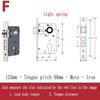 Stainless Steel Lock Body Lock Core Indoor Bedroom Lock Tongue Lock  Universal Type Room Household Silent Wooden Door Lock