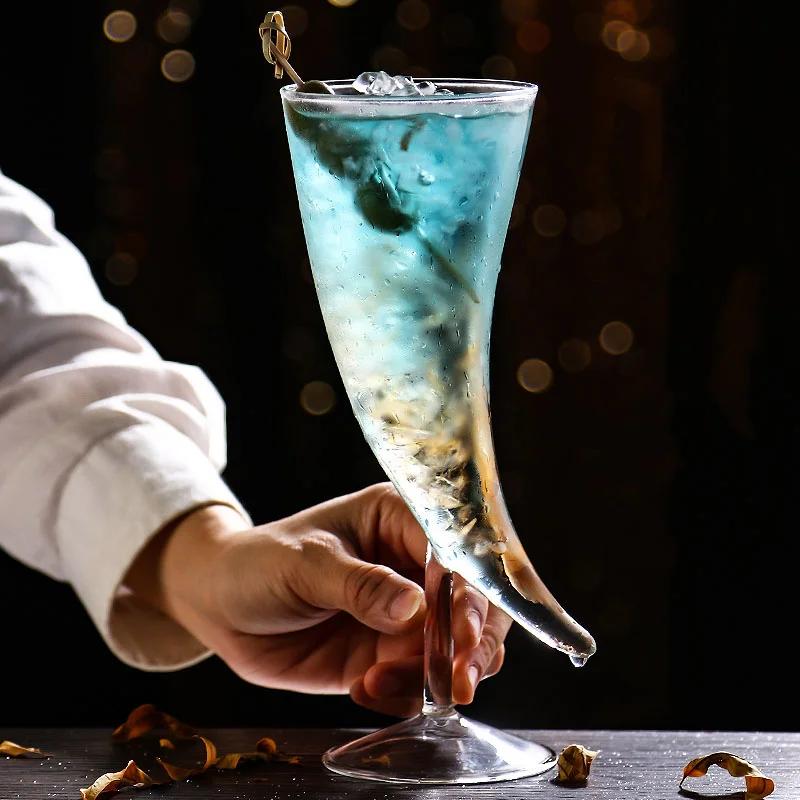 Бокал для коктейля Creative High-Noble объемом 250 мл, Molecular Smoked Personality Cup, Moon Wine Glass