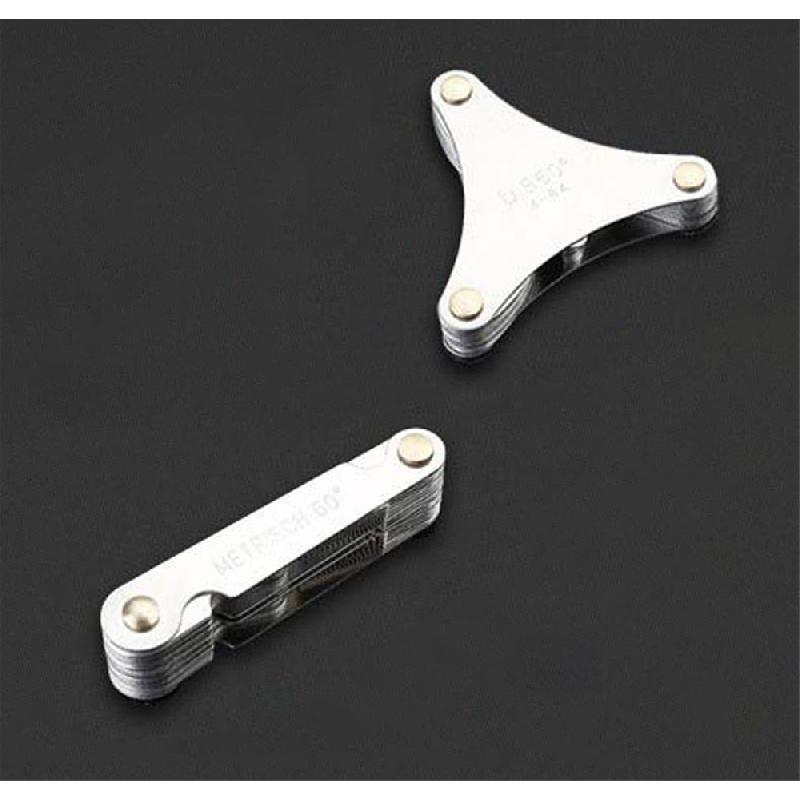 Thread Pitch Gauge Screw Caliper Gage Measuring Set Metric & Inch & America Sae