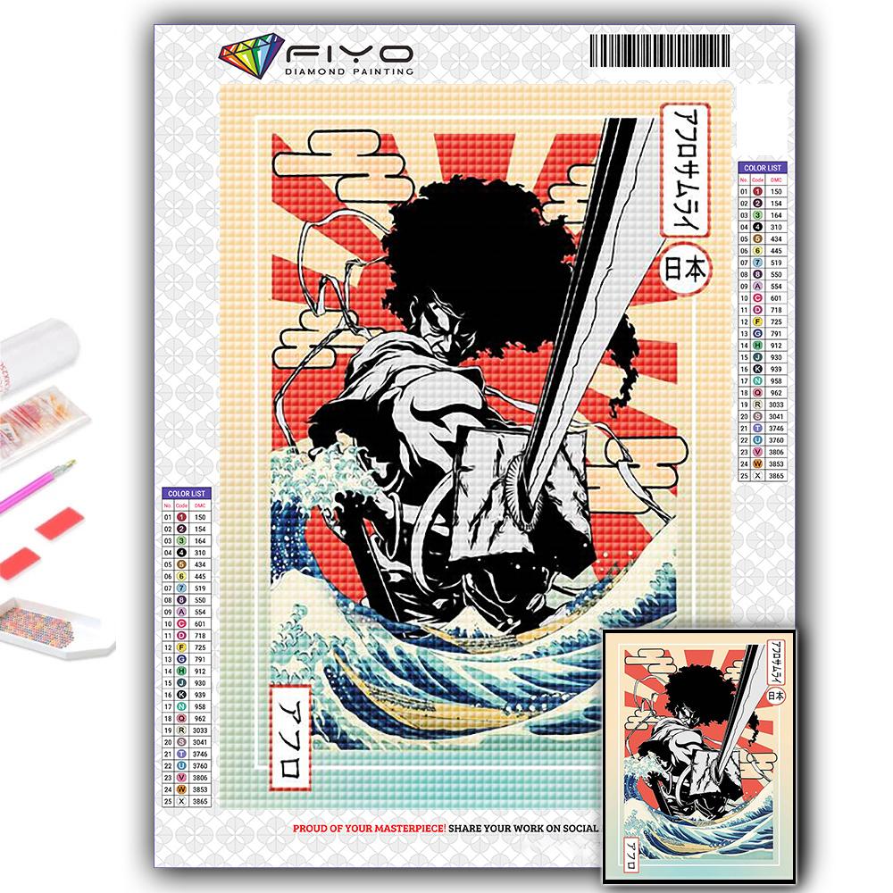 Алмазная вышивка Аниме Африканский самурай 5D DIY Алмазная картина Вышивка крестом Стразы
