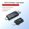 USB 3.0 кард-ридер Kawuyu: Высокоскоростной универсальный конвертер SD/TF, Type-C OTG для телефонов и компьютеров