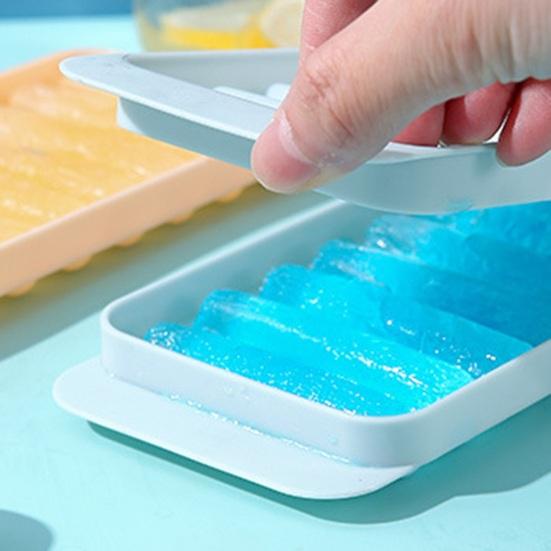 Форма для лотка для ледяных палочек с крышкой, пищевой класс, легко снимается, не содержит BPA, напитки, виски, коктейли, длинная полоса, форма для изготовления кубиков льда, кухонные принадлежности