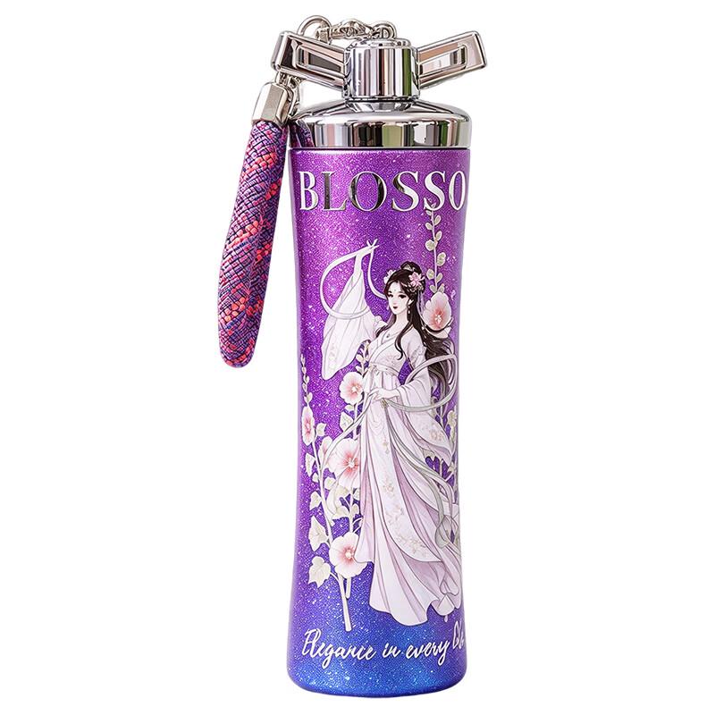 Heyuxi Pure Titanium Floral Portable Insulated Cup