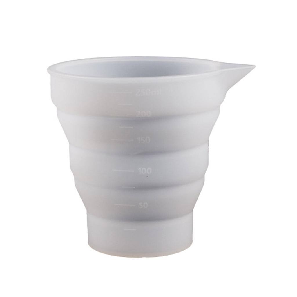 Складная силиконовая форма для мерного стакана, складной стакан, форма для литья эпоксидной смолы, инструмент для изготовления ювелирных изделий своими руками для искусства и ремесел из смолы