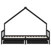 Kids Bed with Drawers Black 80x200 cm Solid Pine Wood